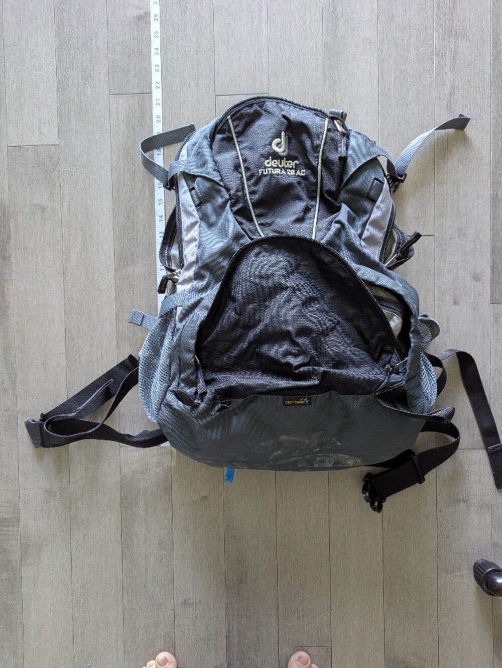 Futura 28 SL Men's Gray Hiking Backpack Débuter With Rain Cover